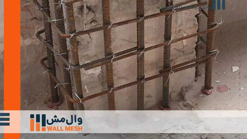 مقاوم سازی ستون بتنی با استفاده از ژاکت بتنی
