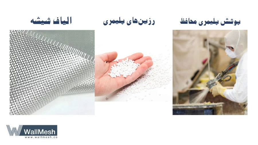 مواد تشکیل دهنده توری مش فایبرگلاس